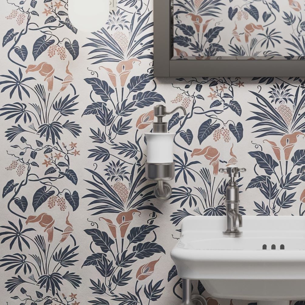 Lifestyle image of Burlington Guild Brushed Nickel Wall Mounted Soap Dispenser